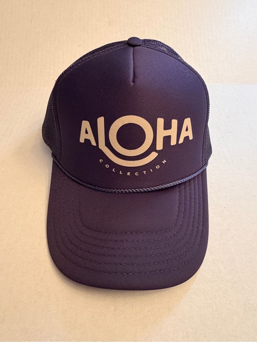 NWOT ALOHA Collection Trucker Snapback Hat Blue Otto Brand Mesh Back Unisex - Picture 3 of 9